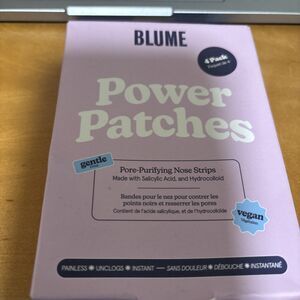 new BLUME POWER PATCHES Pore Purifying Nose Strips w/ Salicylic Acid VEGAN 4pack